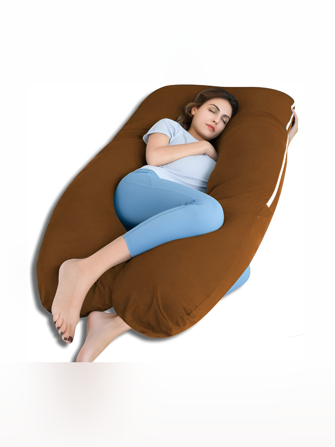 

Texlux Brown Fibre Filled Lightweight Maternity Pillow