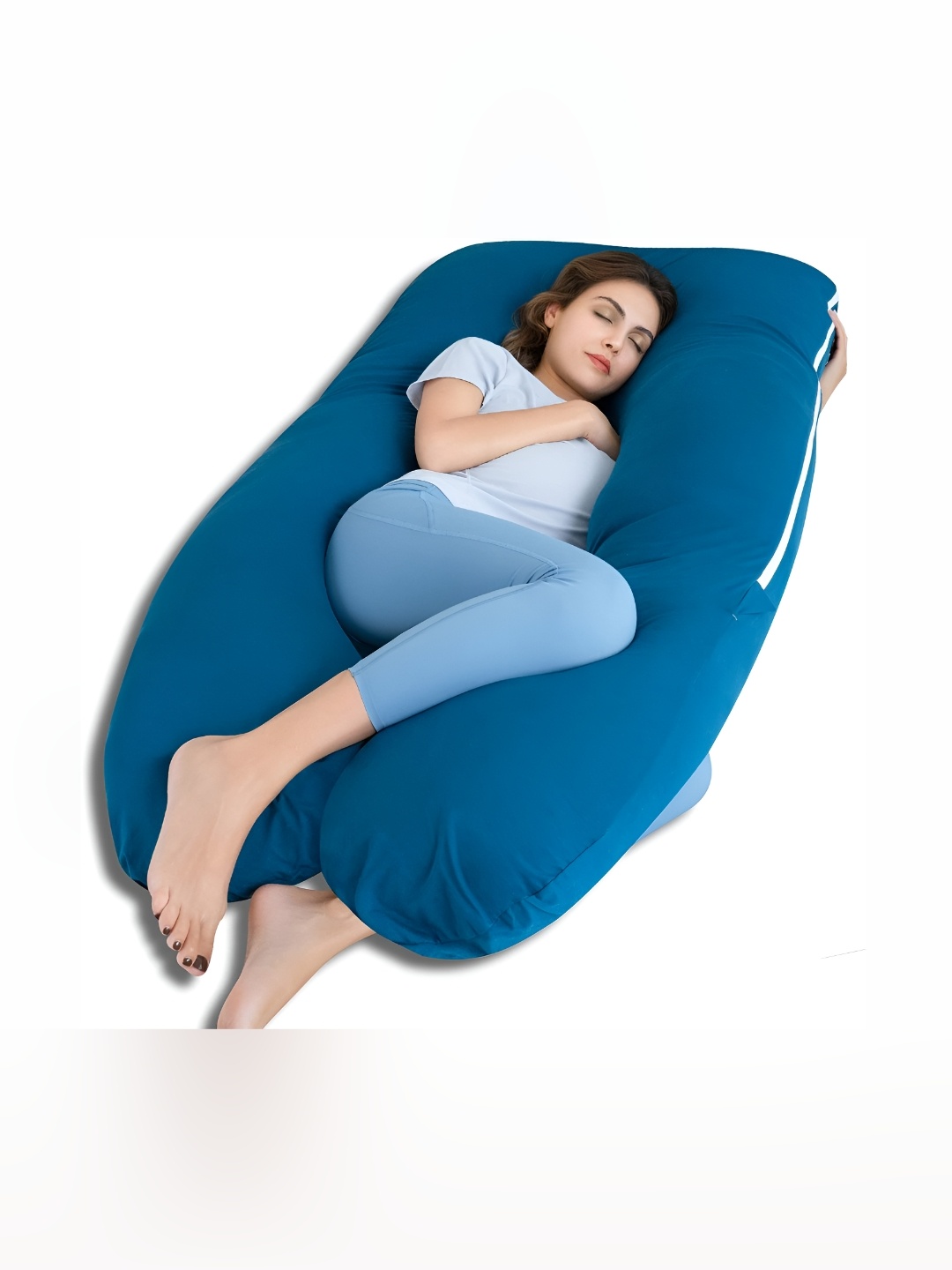 

Texlux Aqua Blue Fibre Filled Lightweight Maternity Pillow