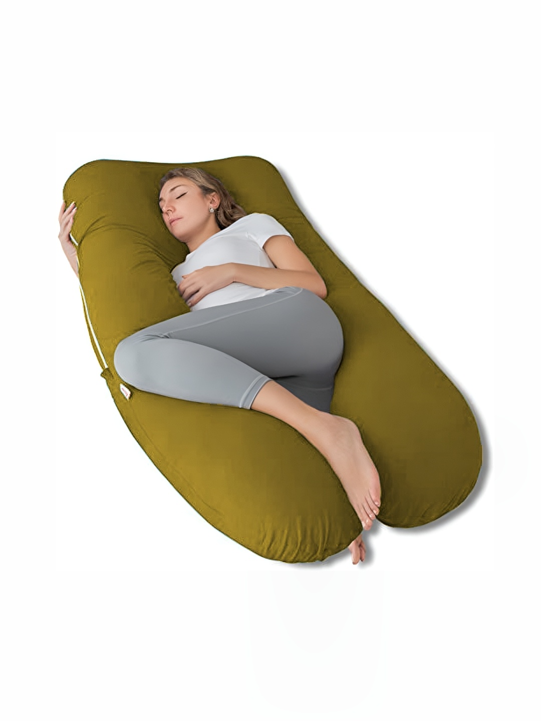 

Texlux Olive Green Fibre Filled Lightweight Maternity Pillow
