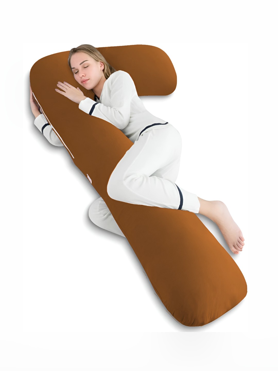 

Texlux Brown & White Fibre Filled Lightweight Maternity Pillow