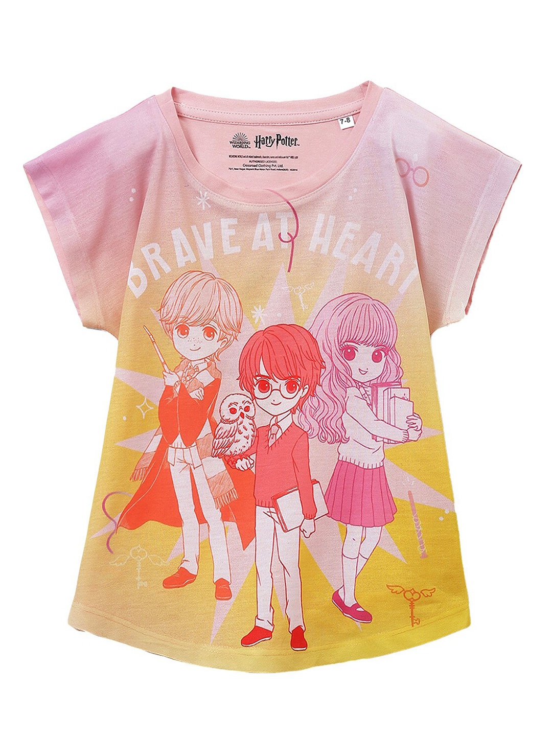 

Wear Your Mind Harry Potter Printed Top, Pink