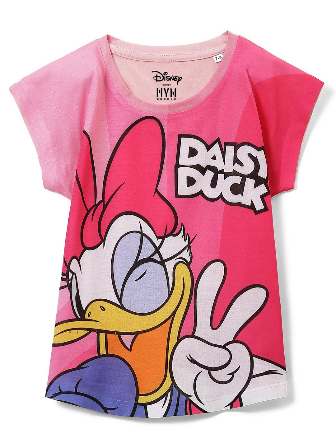 

Wear Your Mind Girls Daisy Duck Print Top, Pink