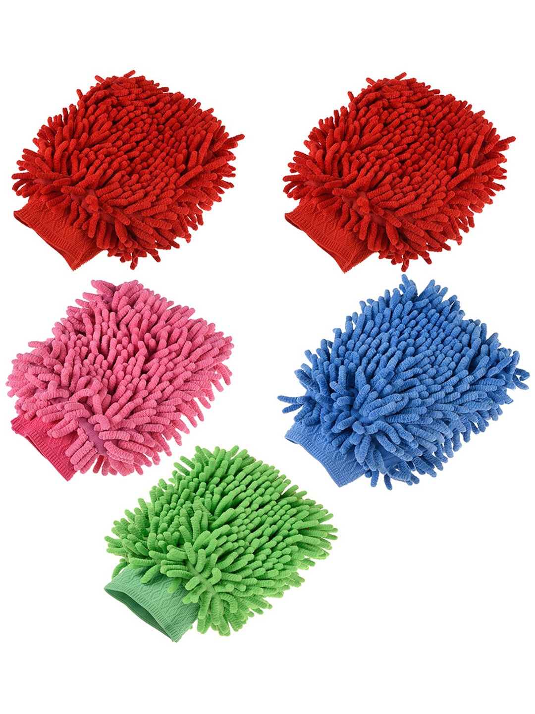 

Kuber Industries Set of 5 Hand Duster Gloves, Multi