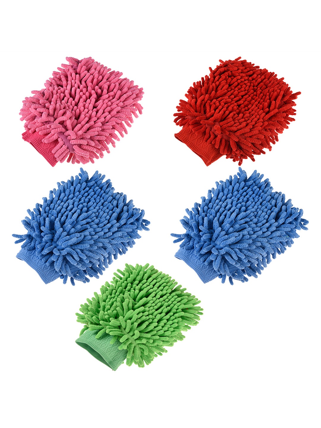 

Kuber Industries Set of 5 Hand Duster Gloves, Multi