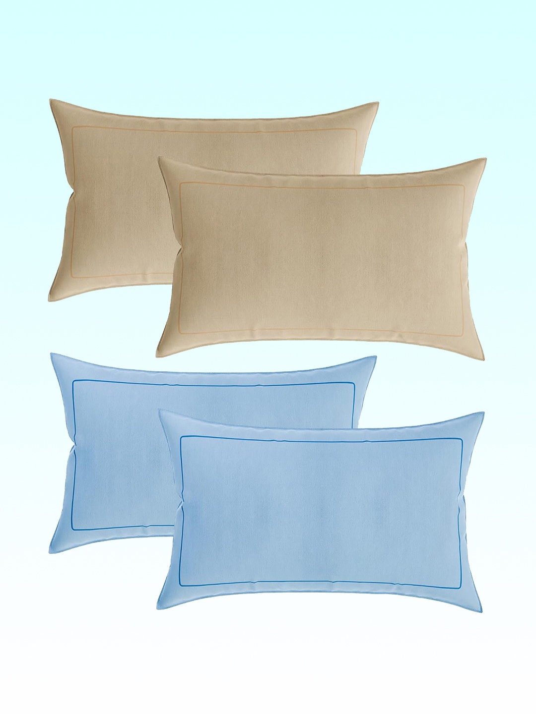 

Kuber Industries 2-Pcs Beige Pillow Covers