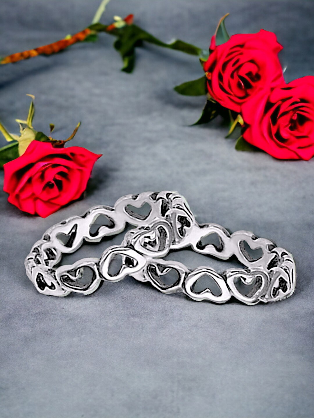 

Taraash Set of 2 925 Sterling Silver Cutwork Adjustable Toe Rings