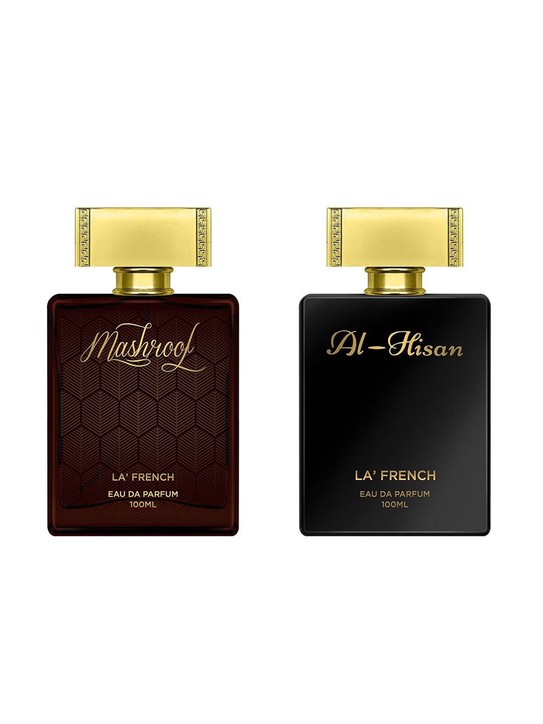 

La French Set Of 2 Mashroof & Al Hisan Eau De Parfum - 100ml Each, Black