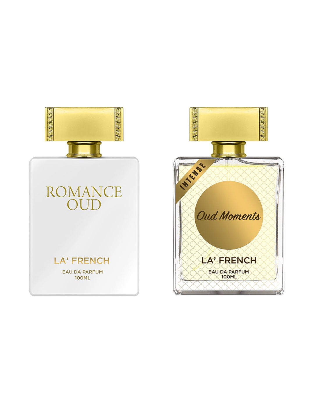 

La French Romance Oud & Oud Moments Long Lasting Eau De Parfum - 100ml Each, Black