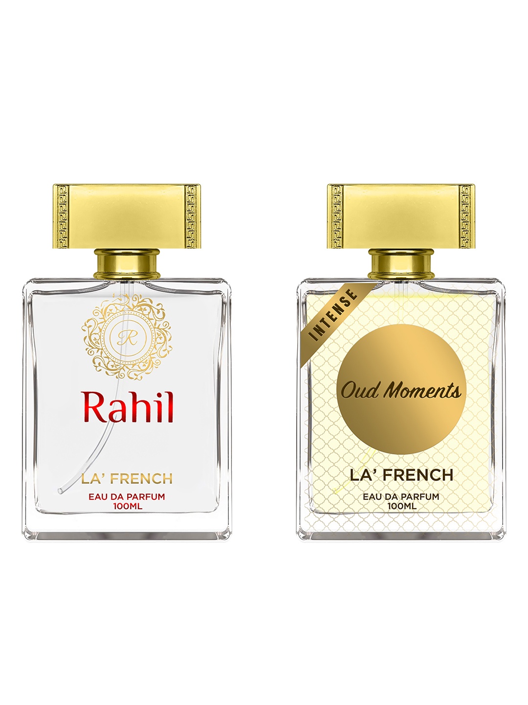 

La French Unisex Set of 2 Rahil & Oud Moments Perfume - 100ml Each, Black