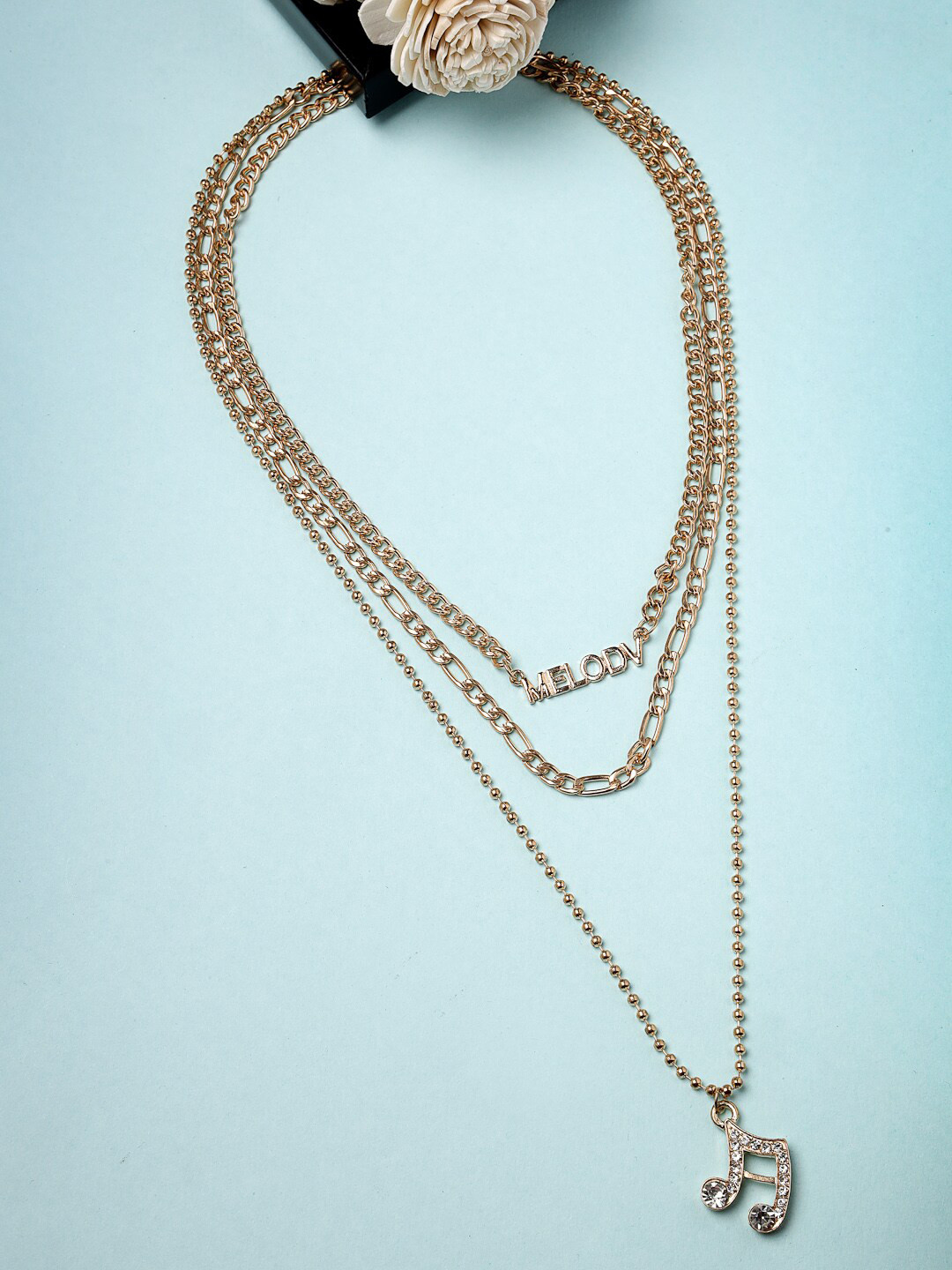 

Scintillare By Sukkhi Gold-Plated Pearls Layered Necklace