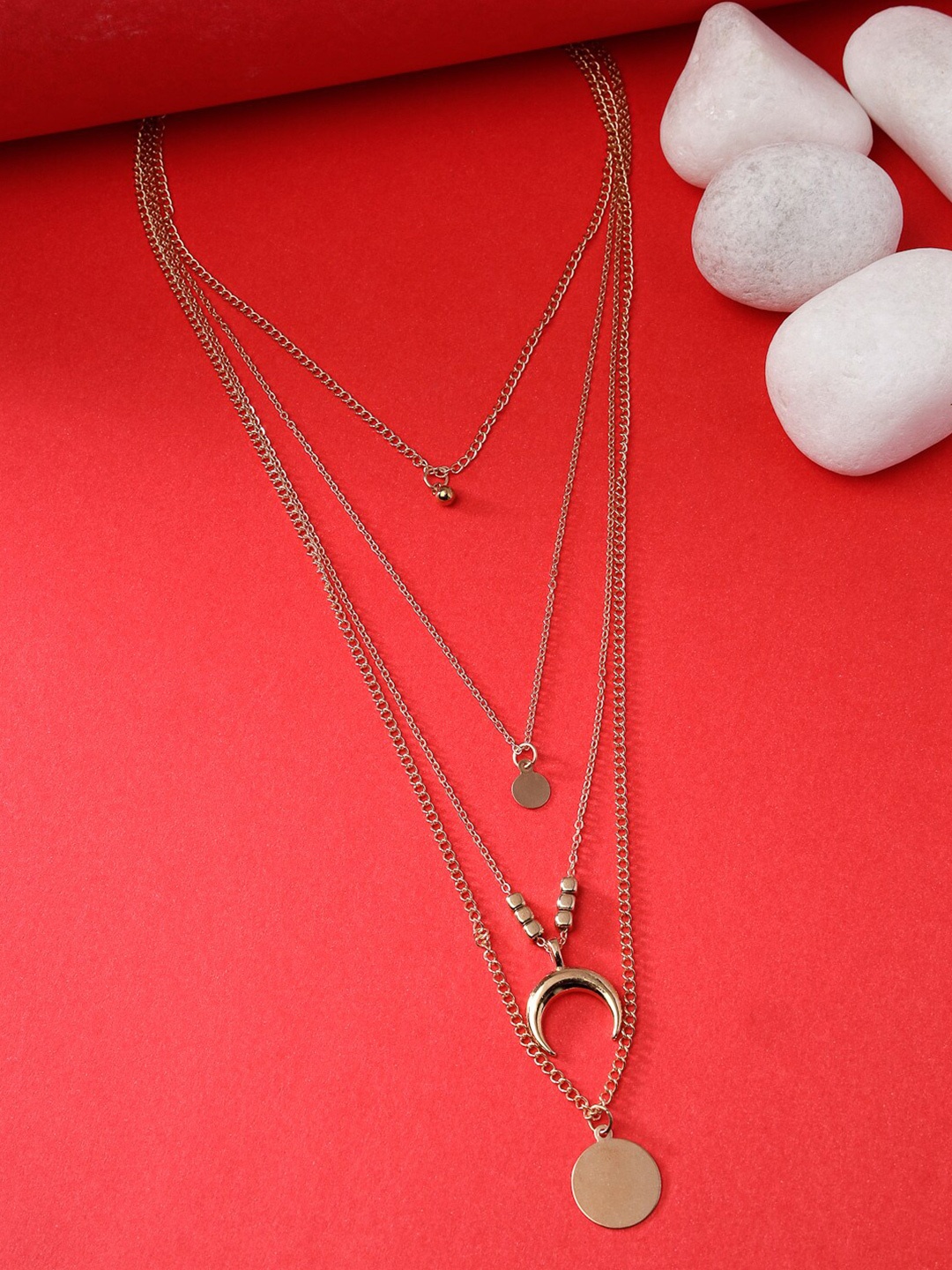 

Scintillare By Sukkhi Gold-Plated Layered Necklace
