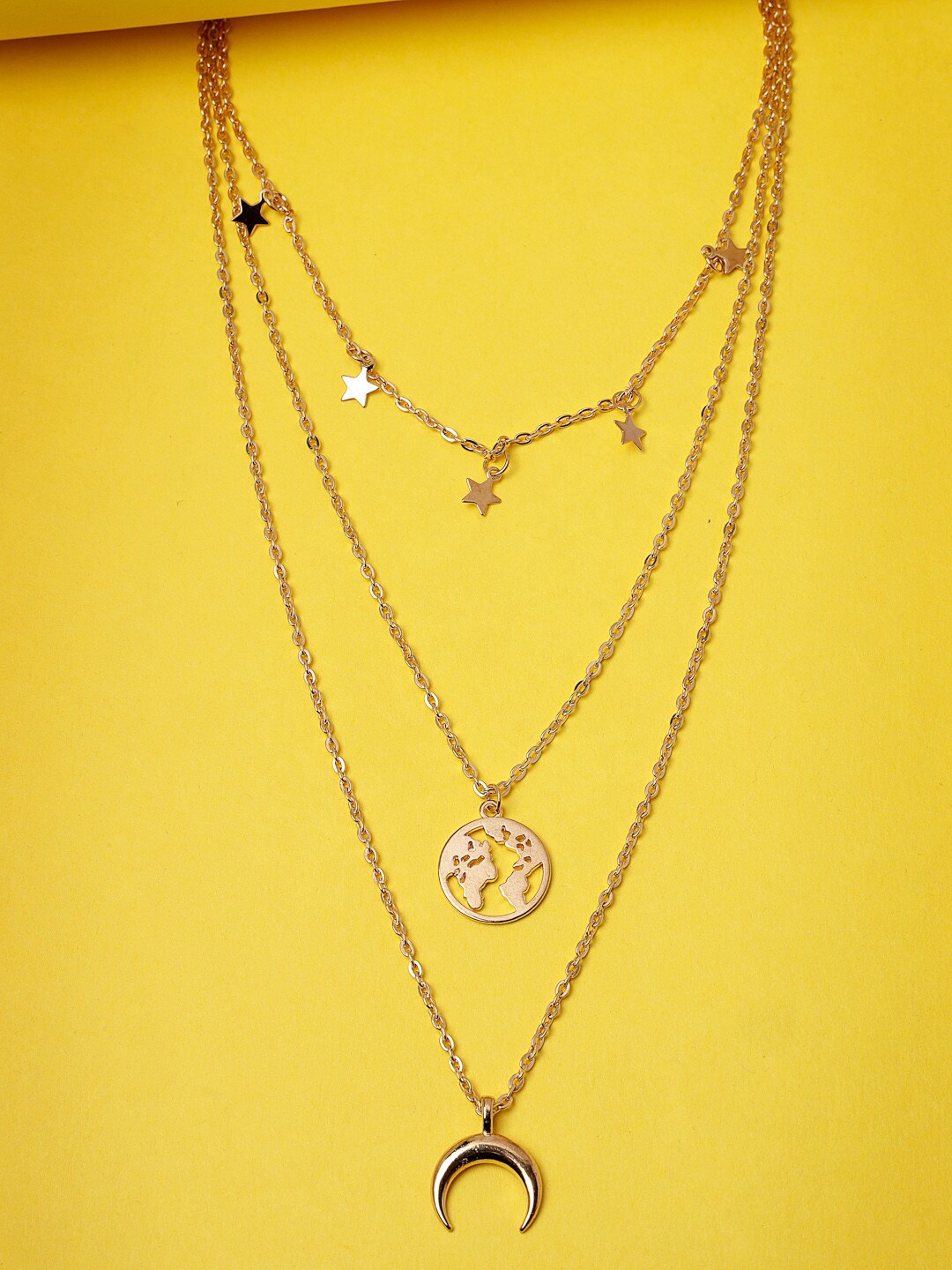 

Scintillare By Sukkhi Gold-Plated Layered Necklace
