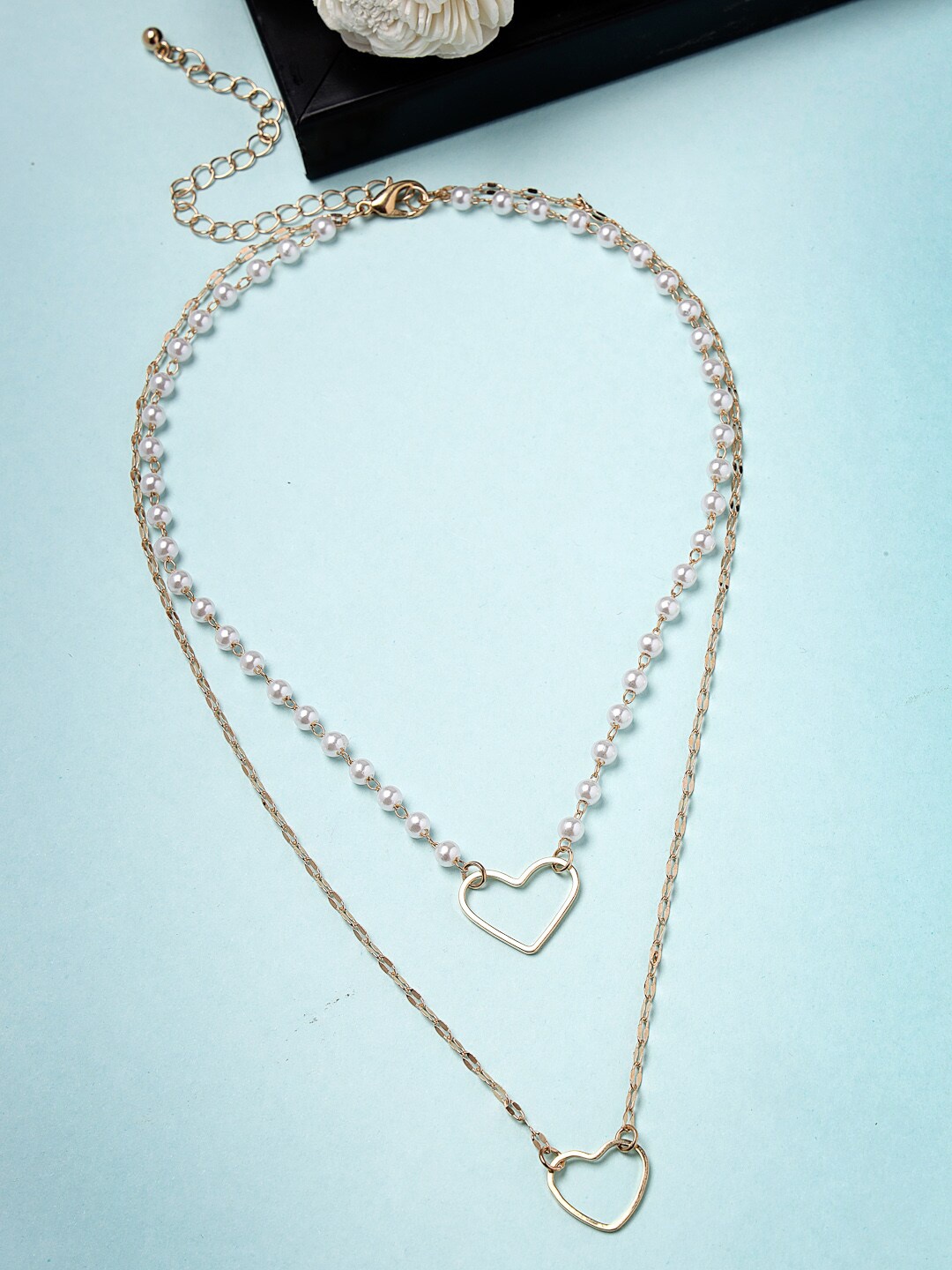 

Scintillare By Sukkhi Gold-Plated Beaded Layered Necklace
