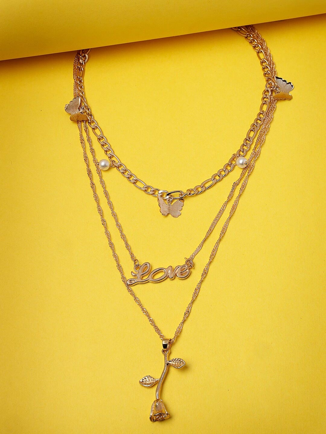 

Scintillare By Sukkhi Gold-Plated Layered Necklace