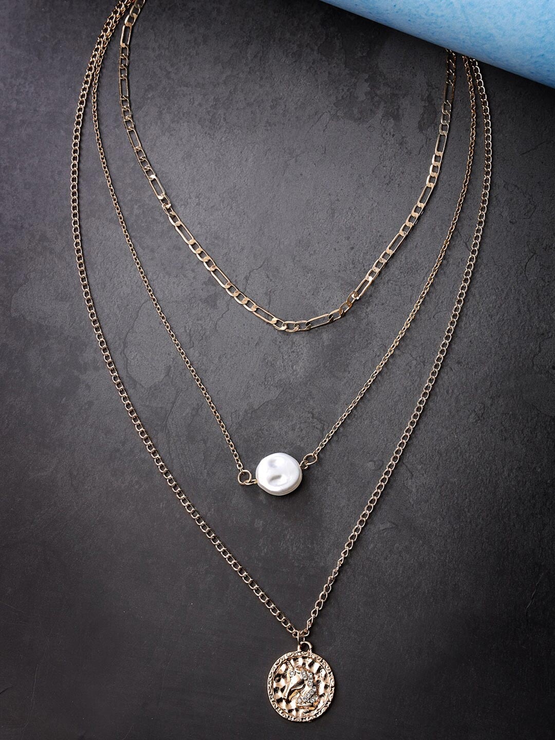 

Scintillare By Sukkhi Gold-Plated Layered Necklace