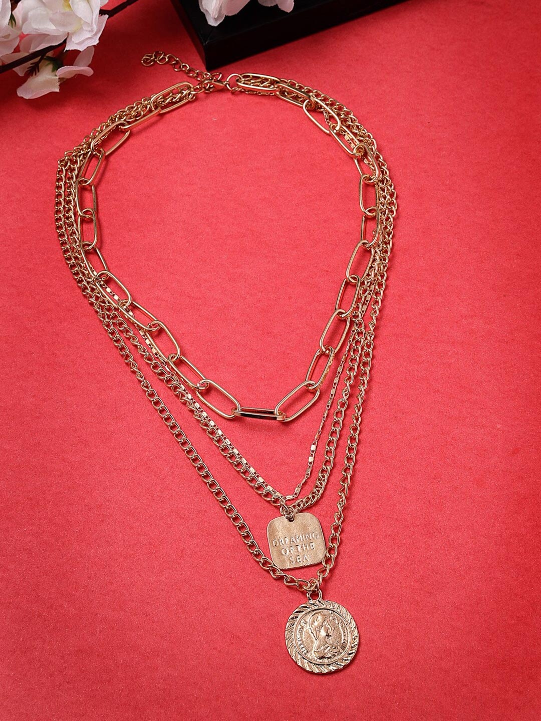 

Scintillare By Sukkhi Gold-Plated Layered Necklace