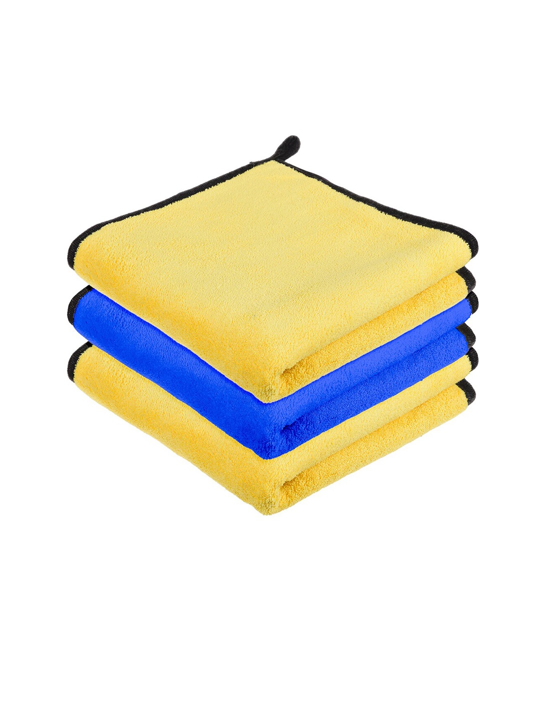 

Kuber Industries Blue & Yellow 3 Pieces Microfiber Kitchen Towels