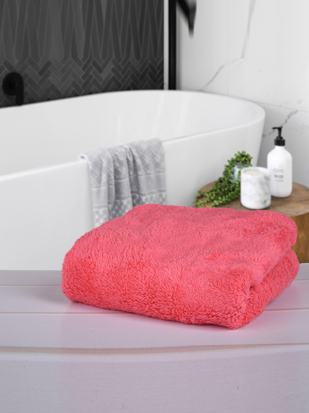 

Kuber Industries Pack of 4 Multi-Purpose Cleaning 350 GSM Cloth Towels, Pink