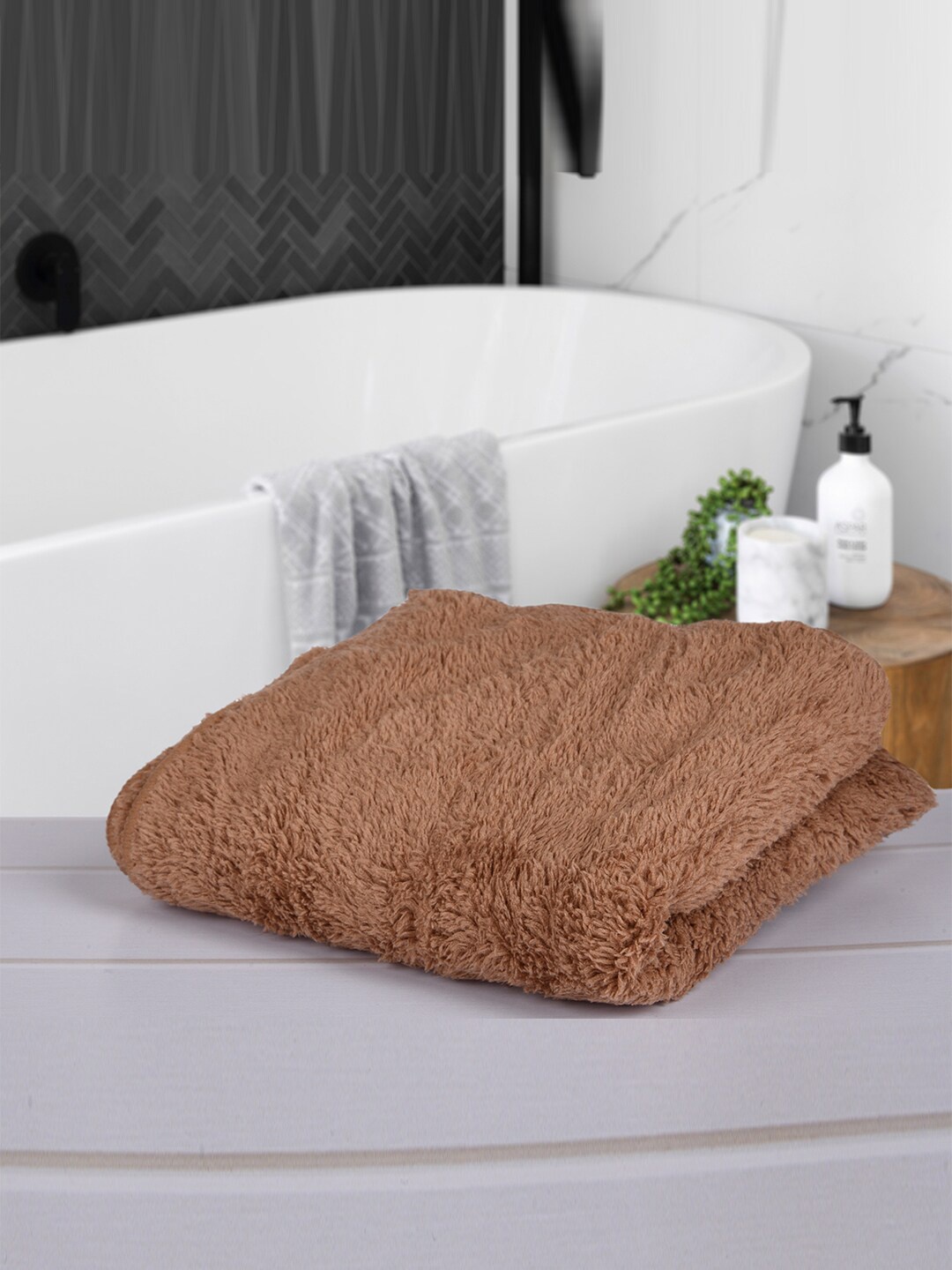 

Kuber Industries 4-Pcs Brown & Pink 350 GSM Kitchen Towels