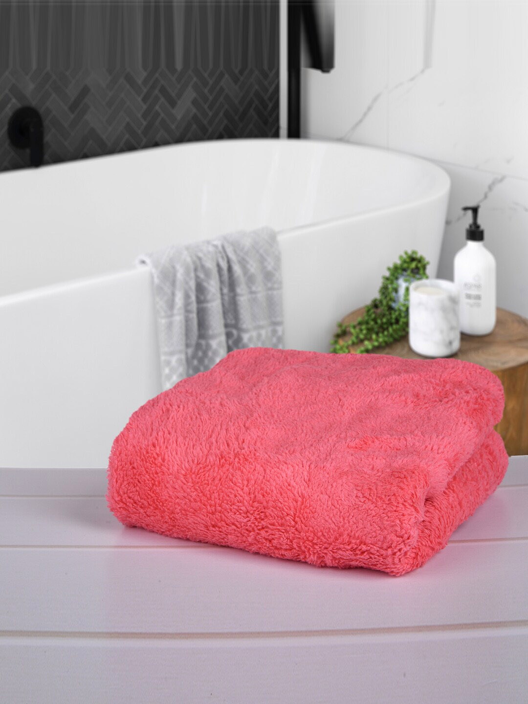 

Kuber Industries Pack of 5 Multi-Purpose Cleaning 350 GSM Cloth Towels, Pink