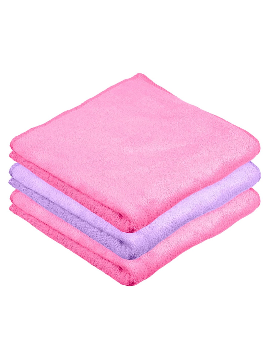 

Kuber Industries 3 Pcs Microfiber Kitchen Towels, Pink