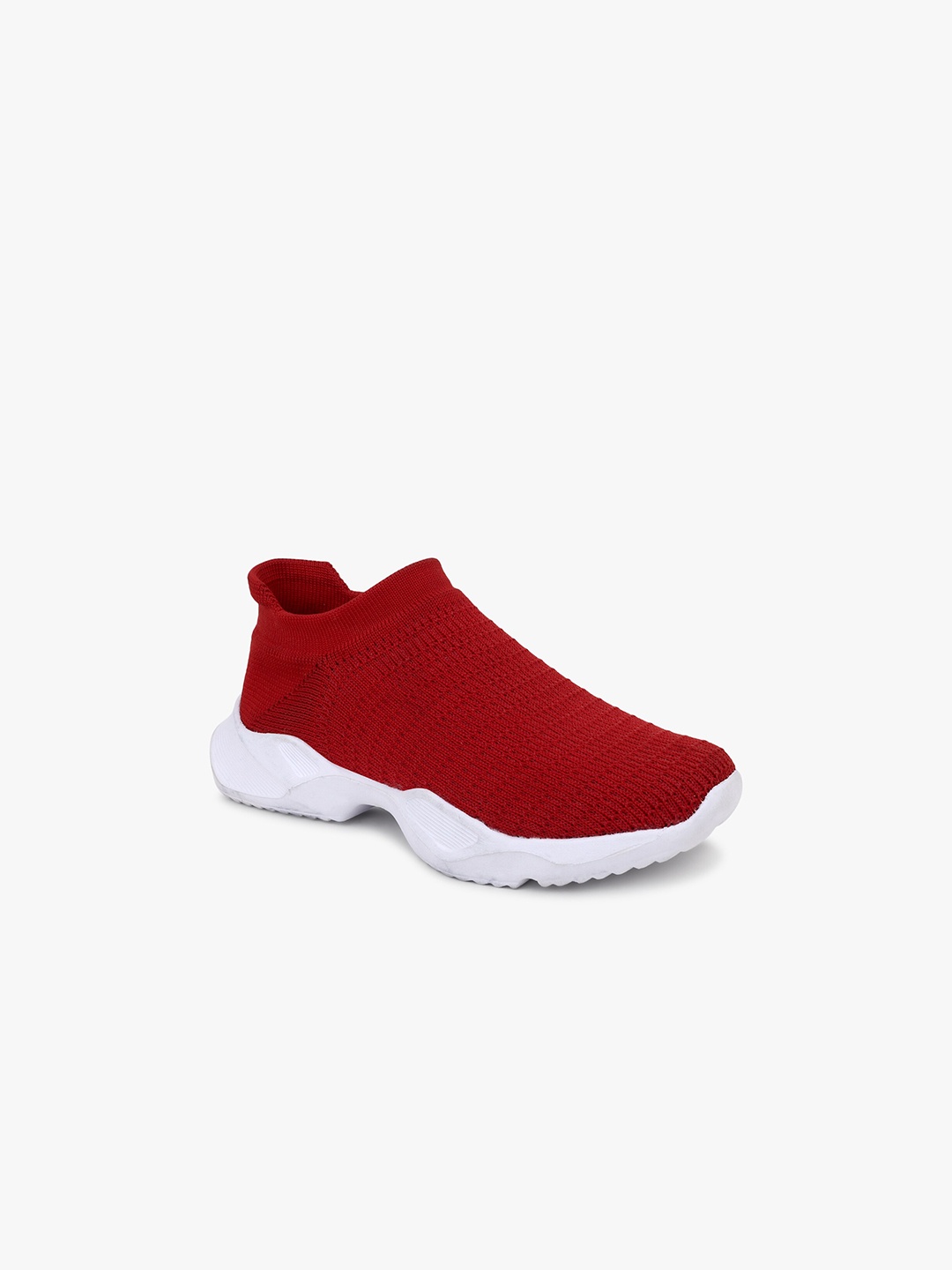 

Trenz Kids Textured Slip-On Walking Shoes, Red