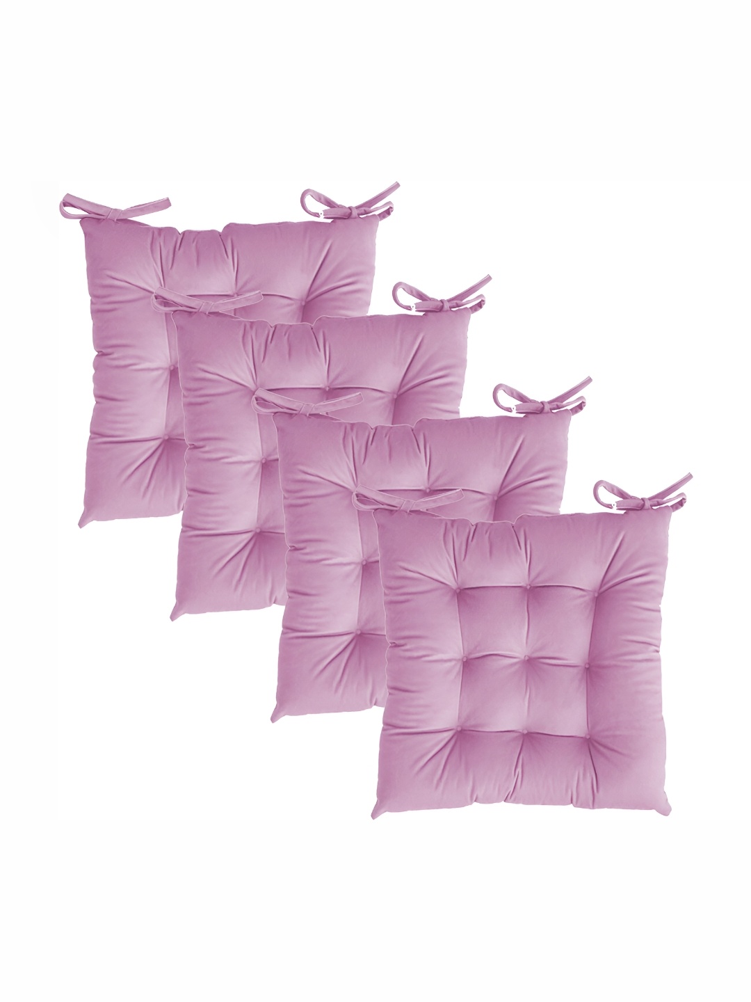 

Texlux Pink 4 Pieces Quilted Chair Pads