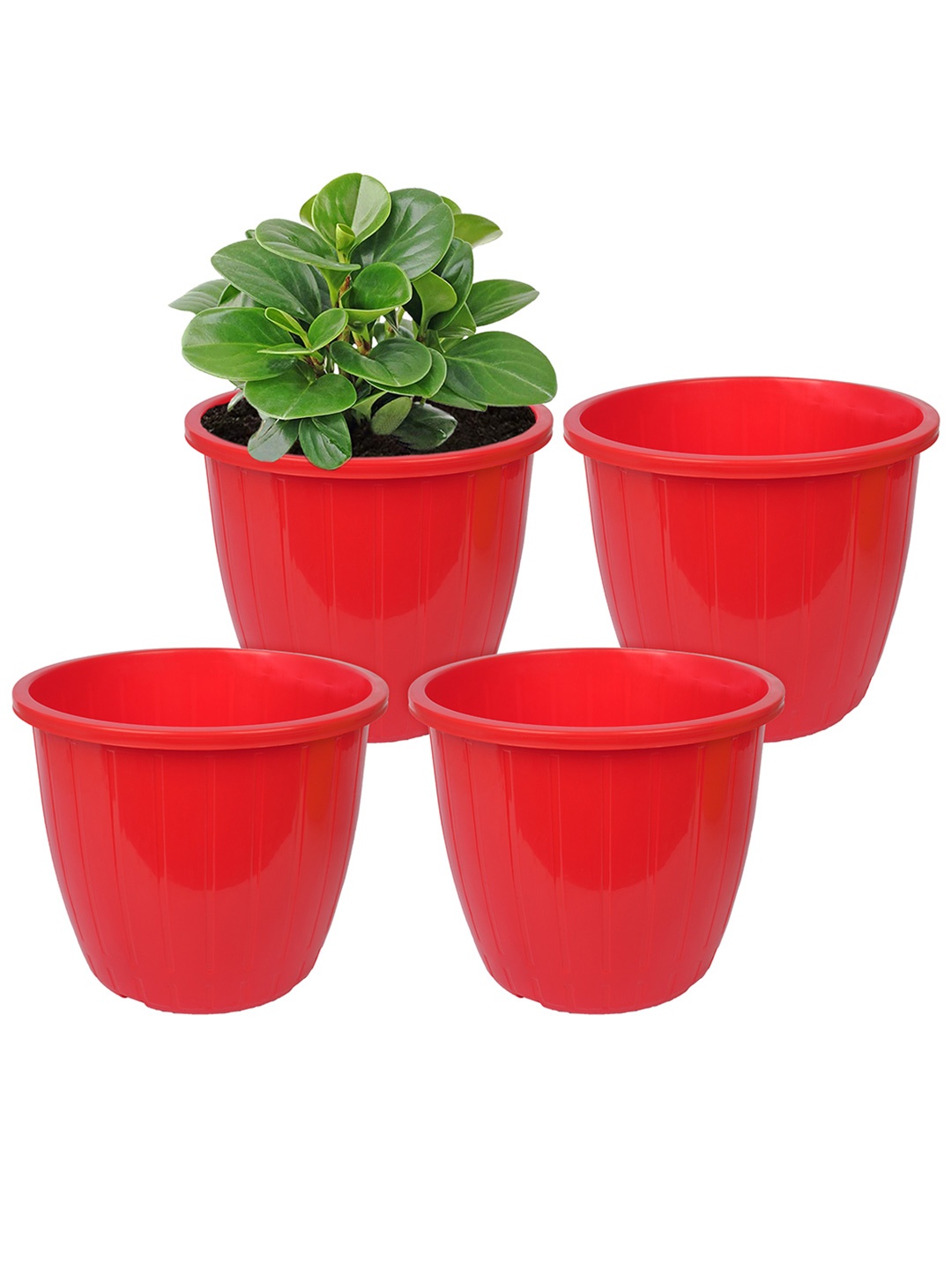 

Kuber Industries Red Textured Planter