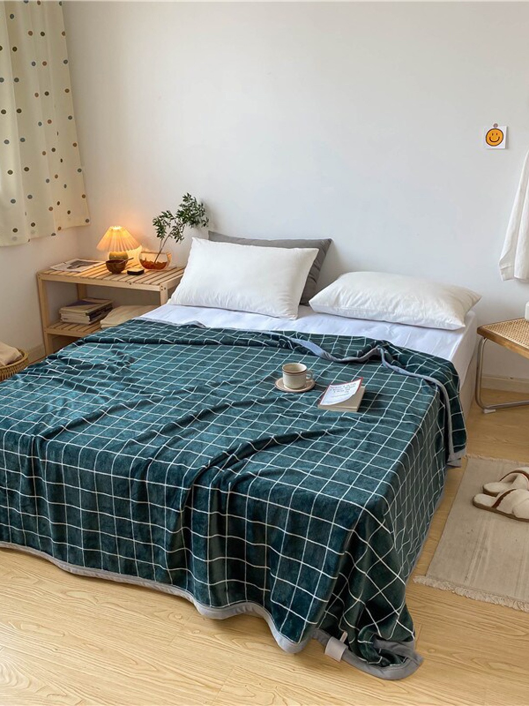 

JC Collection Green AC Room Double Bed Blanket