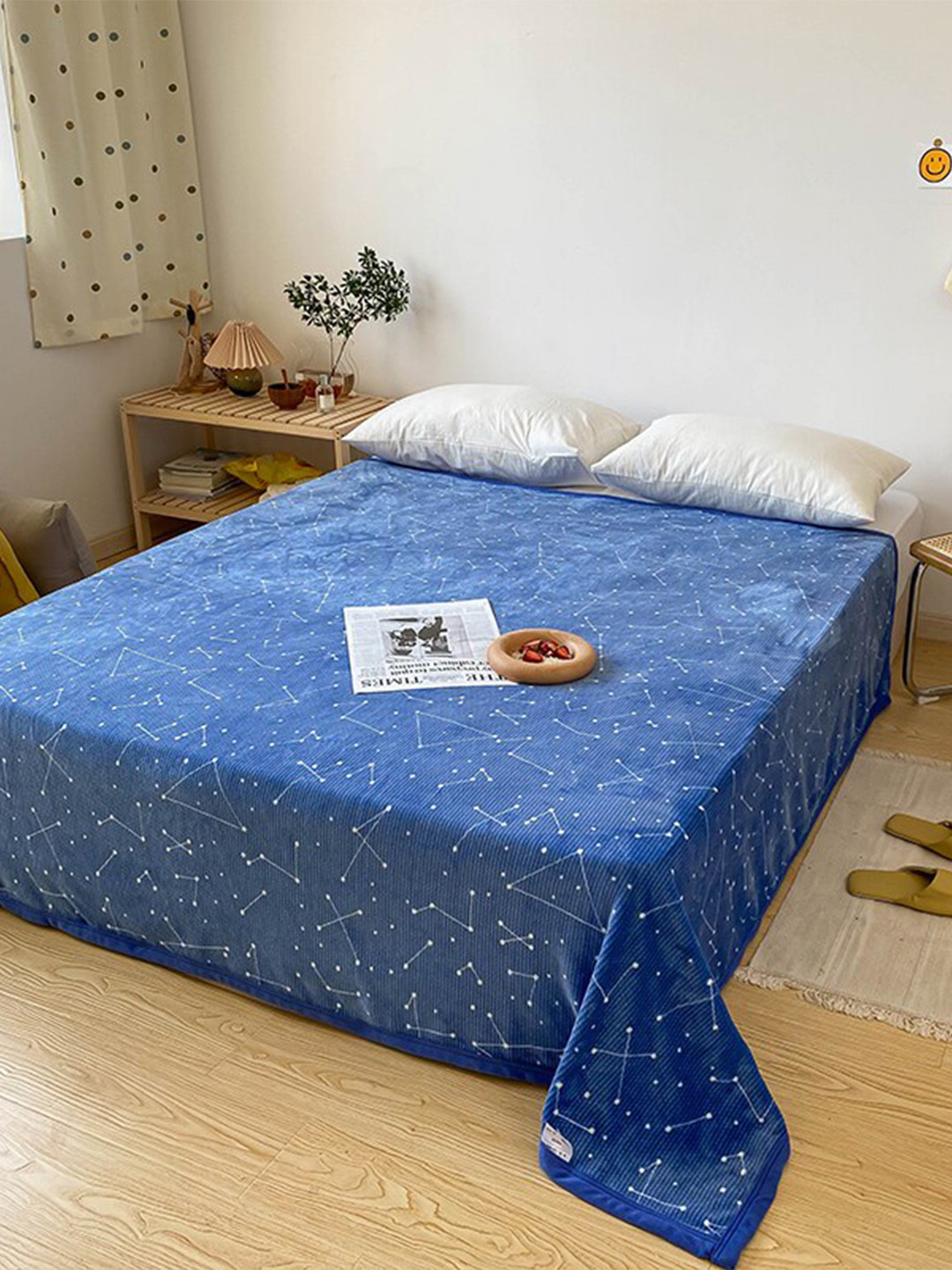 

JC Collection Blue AC Room Double Bed Blanket