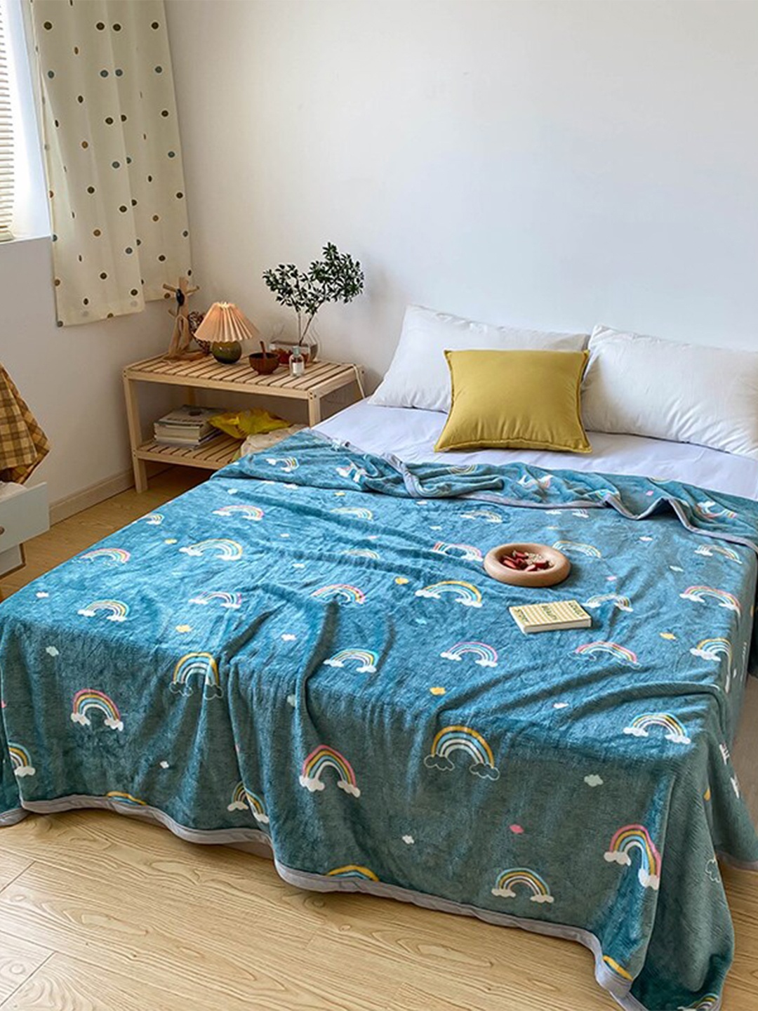 

JC Collection Green AC Room Double Bed Blanket