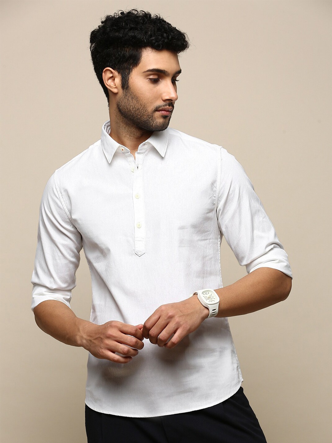 

INVICTUS Sport Slim Fit Cotton Casual Shirt, White