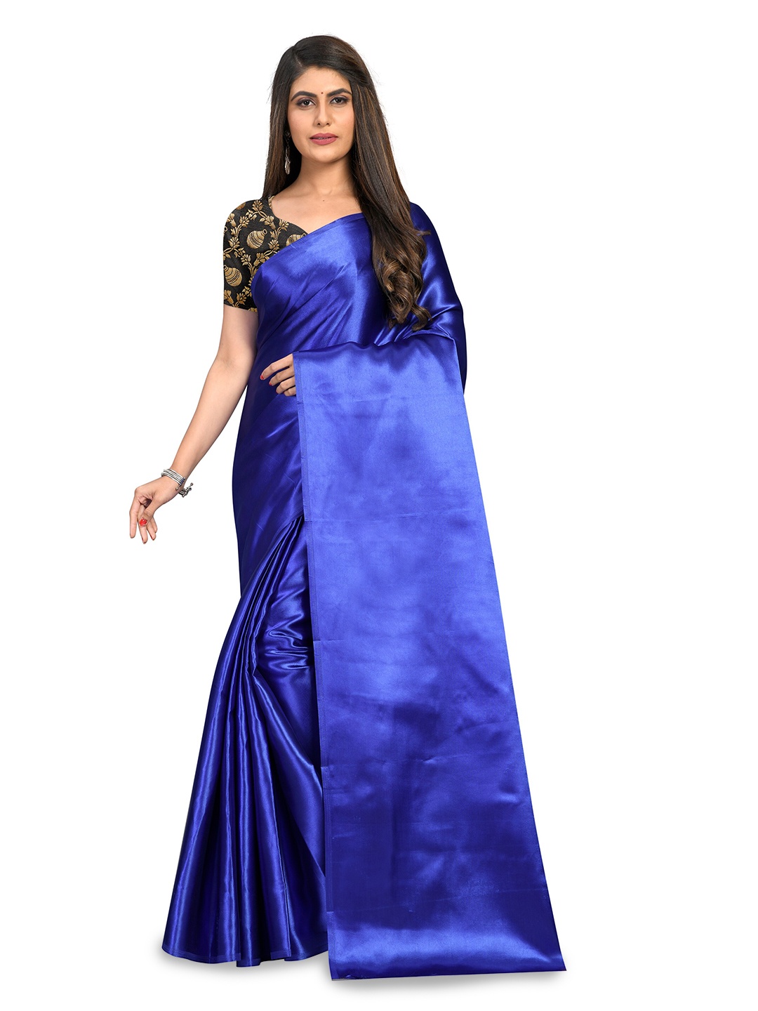 

Rhey Satin Luxurious Elegance Saree, Blue