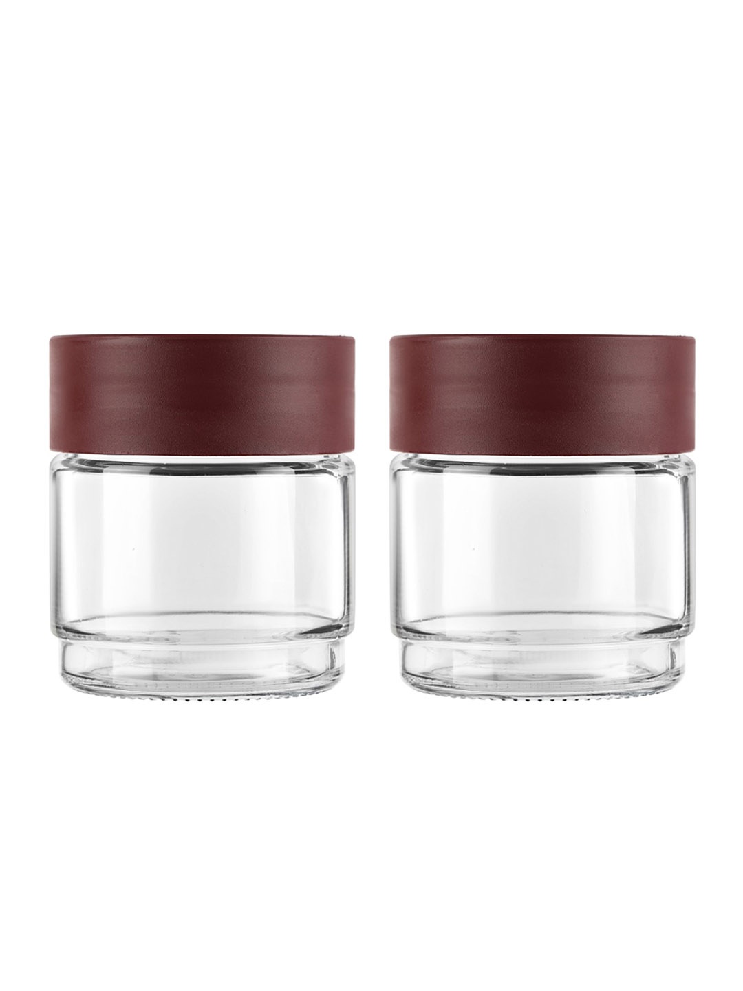 

Cello Maroon 2 Pieces Glass Air Tight Food Container 500 ml