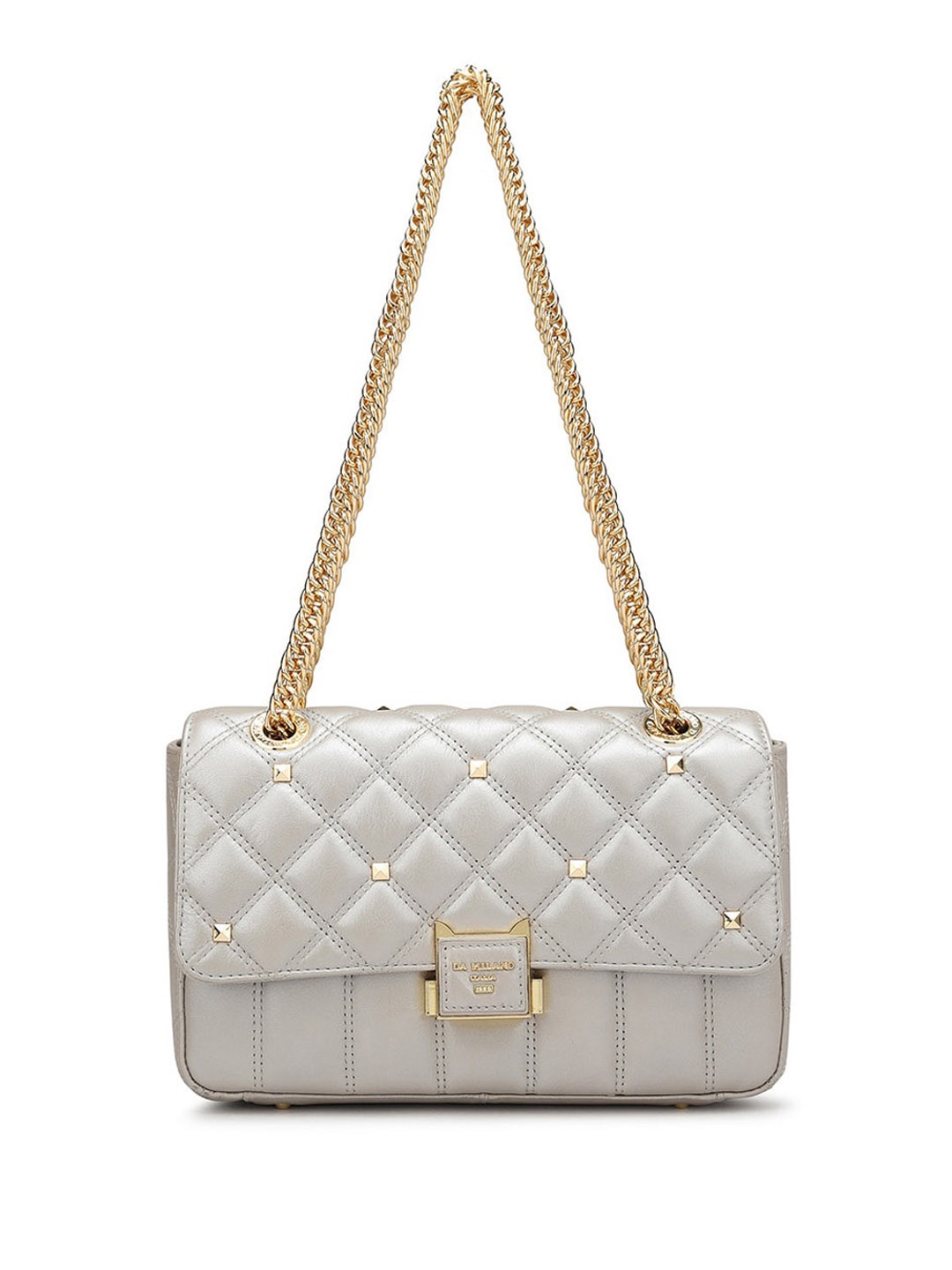 

Da Milano Quilted Leather Sling Bag, White