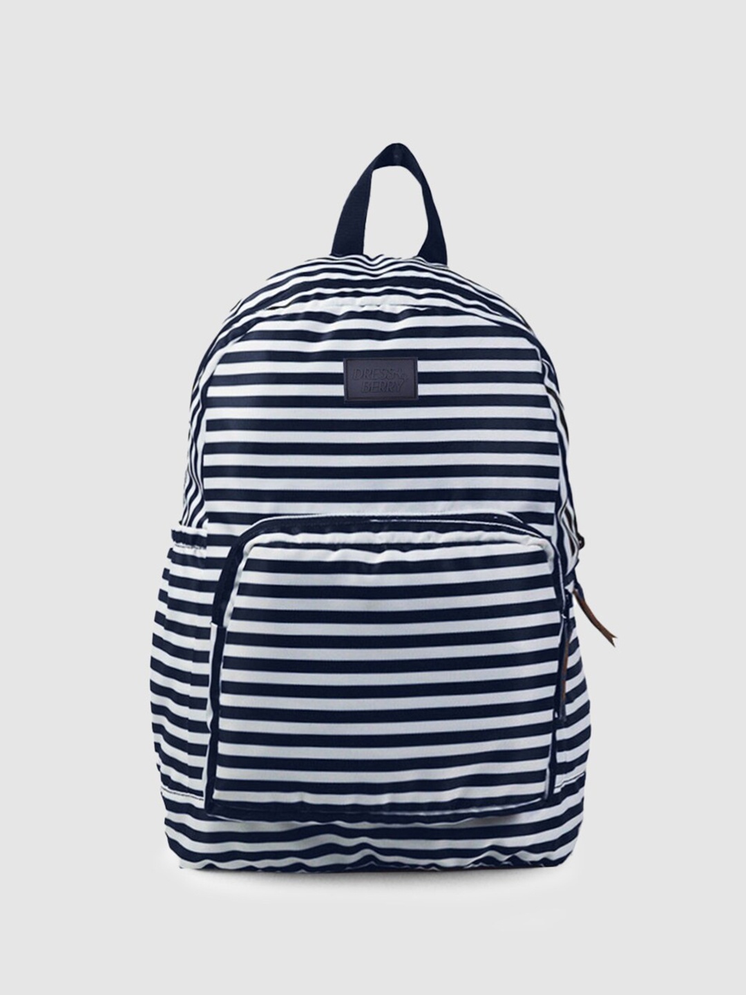 

DressBerry Unisex Blue & White Striped Backpack