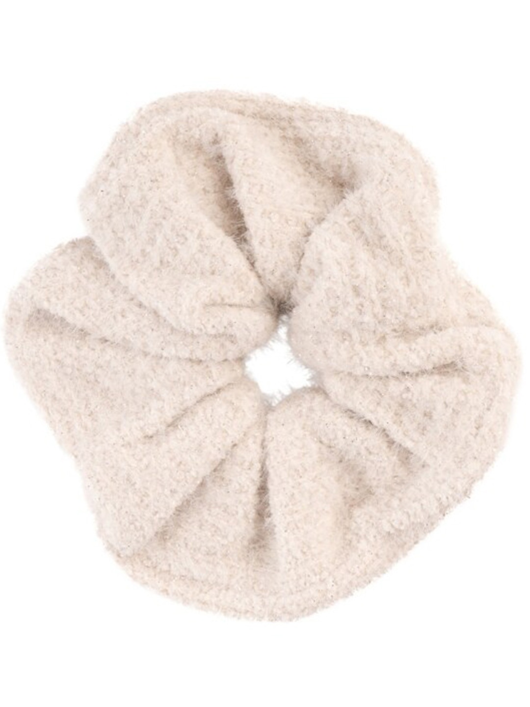 

Lulala Women Textured Scrunchies, White