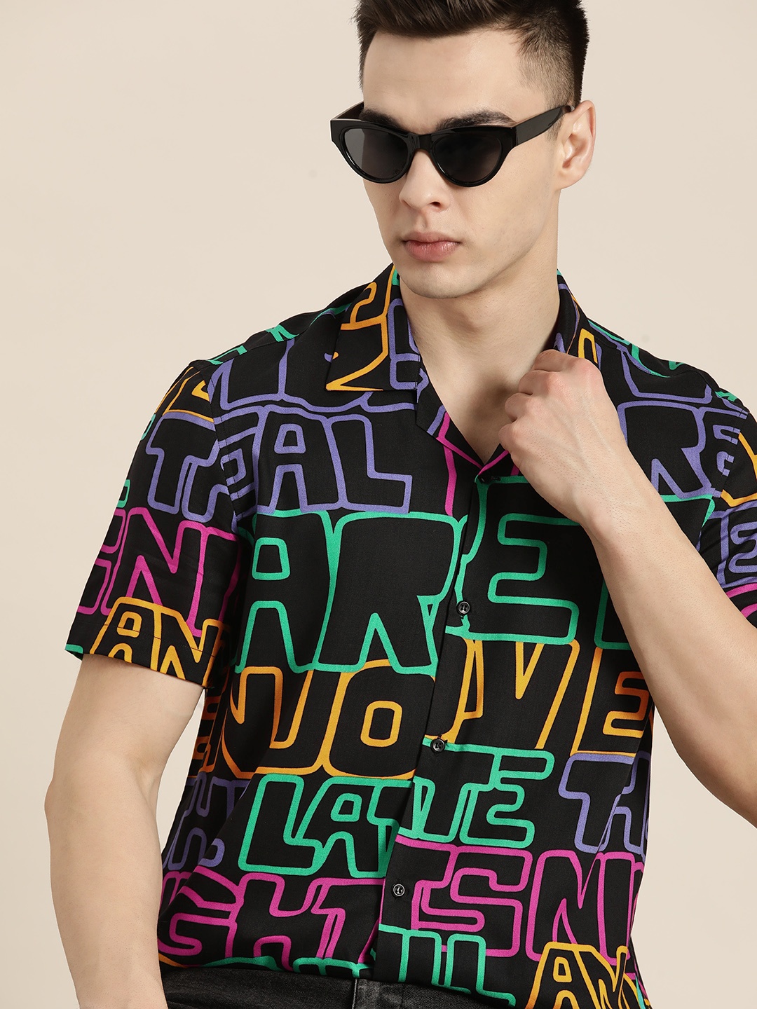 

Hancock Men Comfort Printed Casual Shirt, Multi