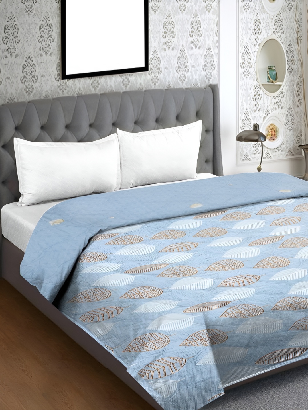 

RRC Blue Floral Microfiber Mild Winter Double Bed Comforter