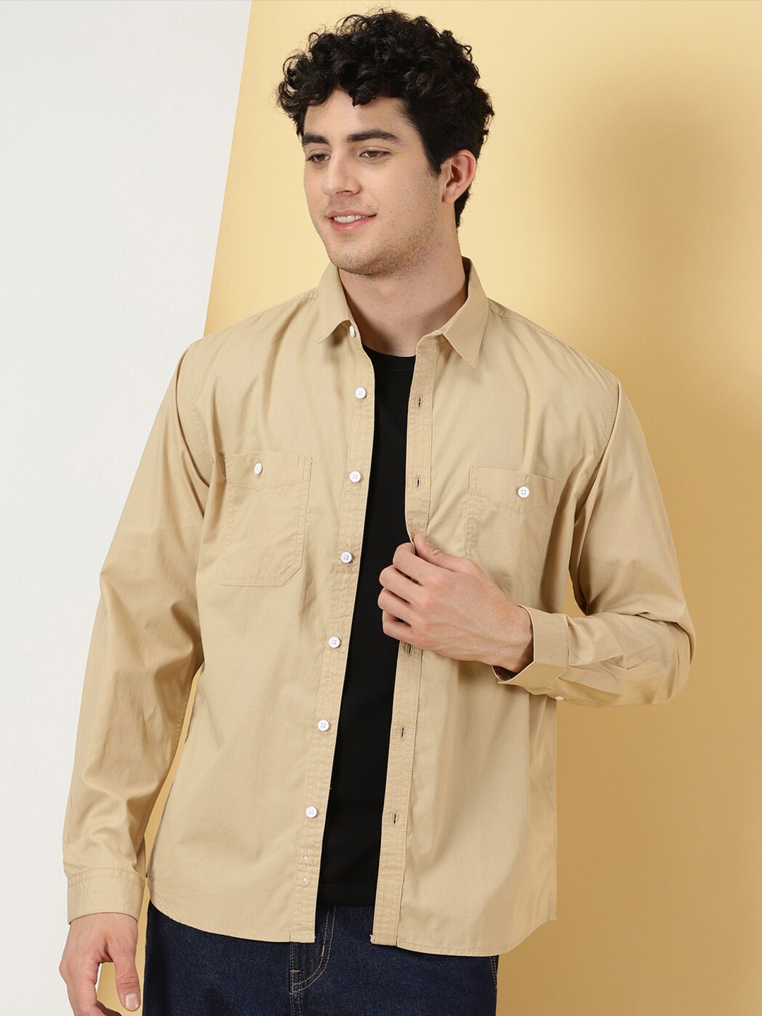 

Thomas Scott Smart Pure Cotton Casual Shirt, Beige