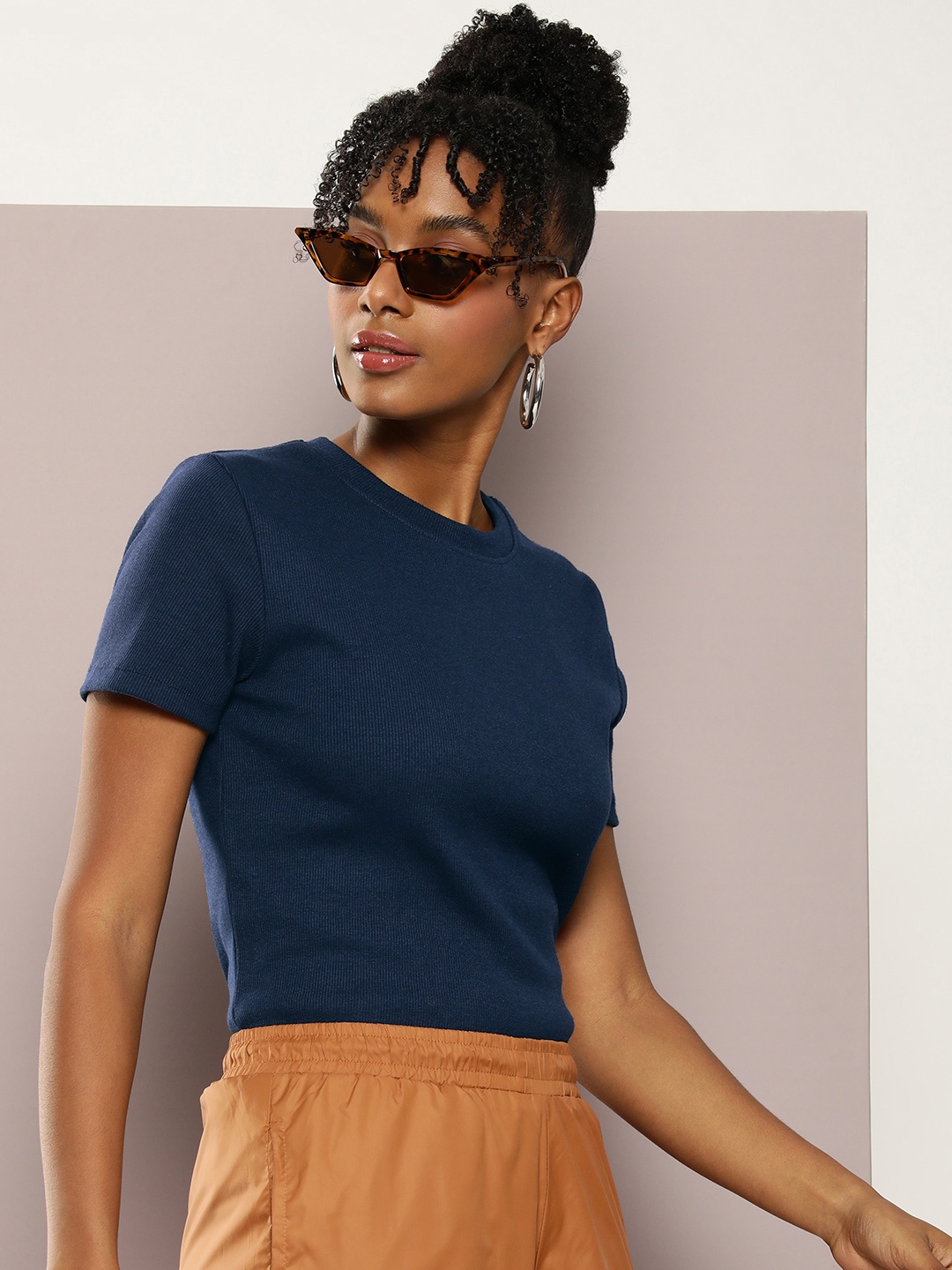 

Kook N Keech Ribbed T-shirt, Navy blue