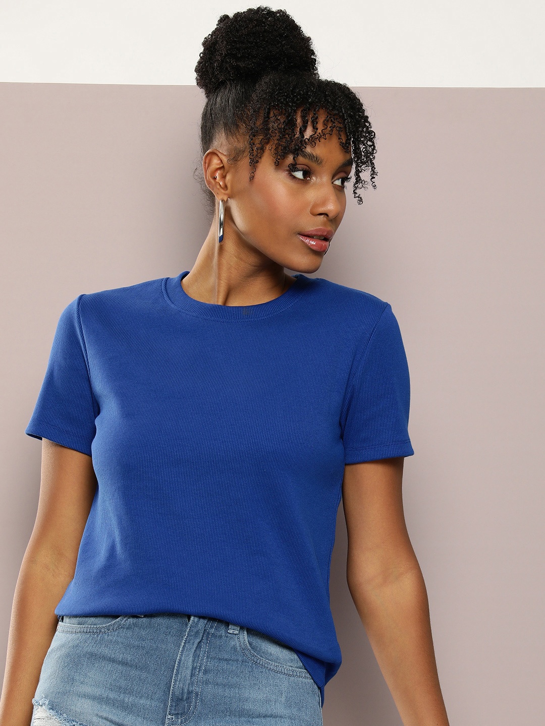 

Kook N Keech Ribbed T-shirt, Blue
