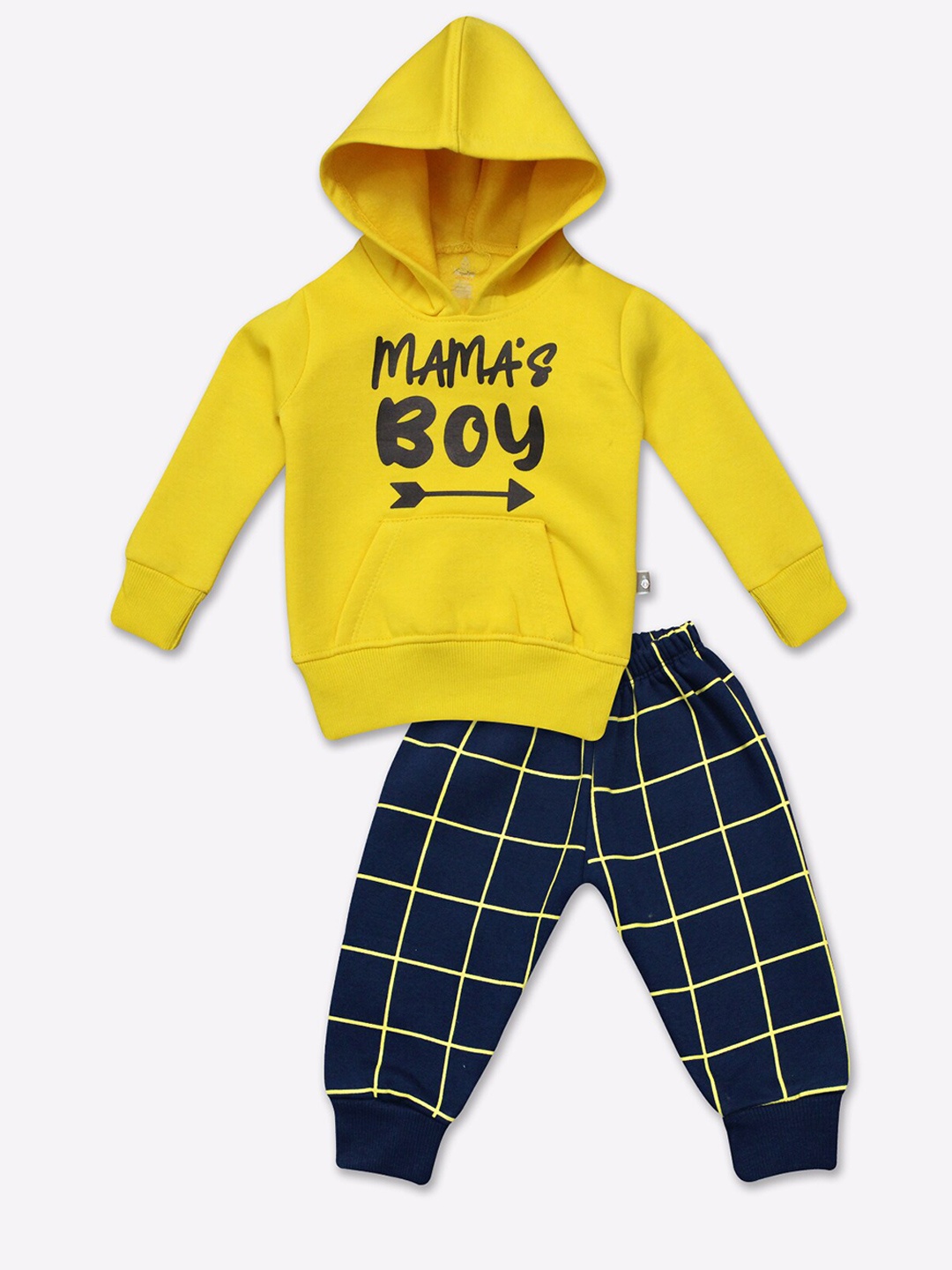 

Moms Love Infants Boys Printed Sweatshirt With Trousers, Yellow