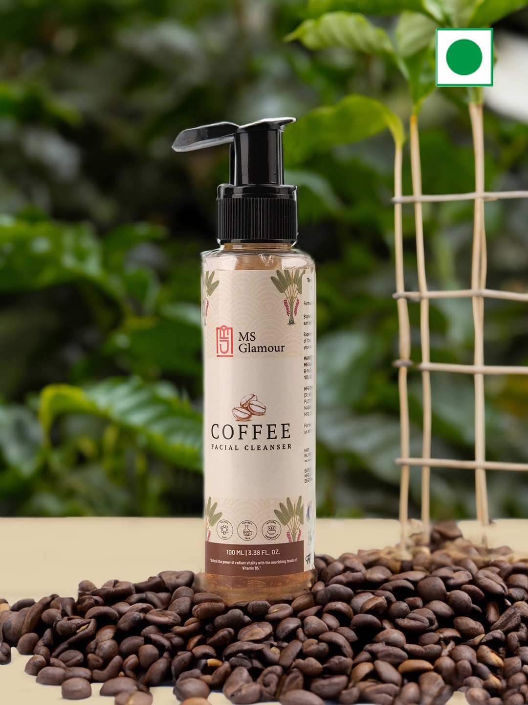 

MS Glamour Coffee Facial Cleanser - 100ml, White