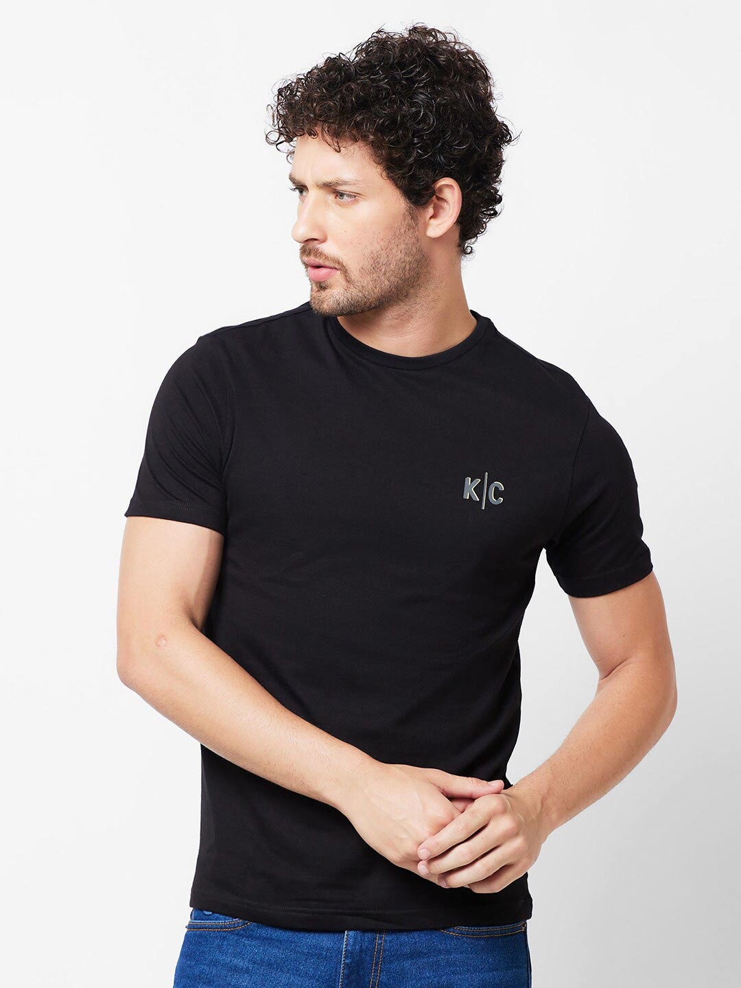 

Kenneth Cole Pure Cotton Slim Fit T-shirt, Black
