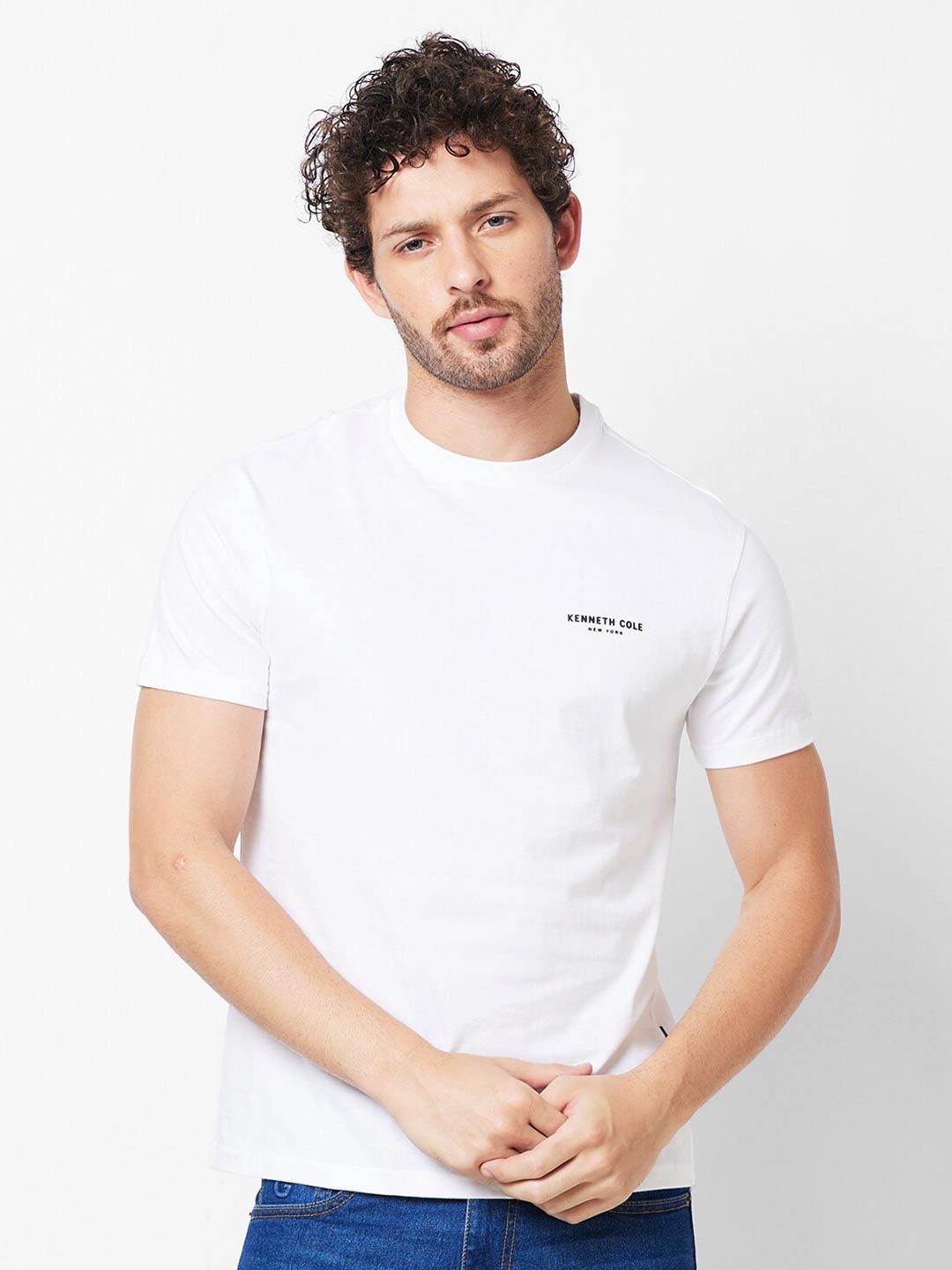 

Kenneth Cole Pure Cotton Slim Fit T-shirt, White