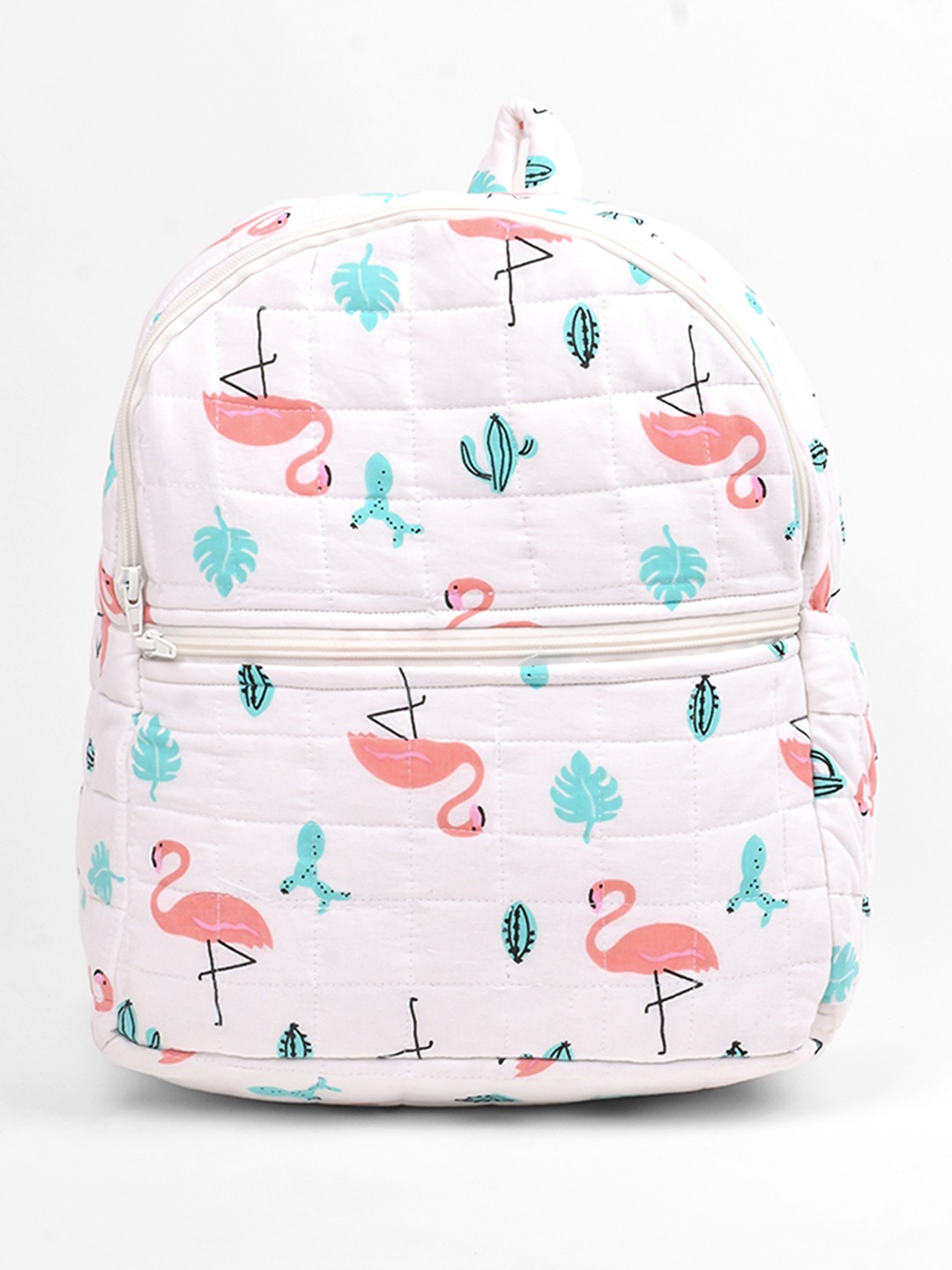 

Moms Home Kids Printed Diaper Bag, White