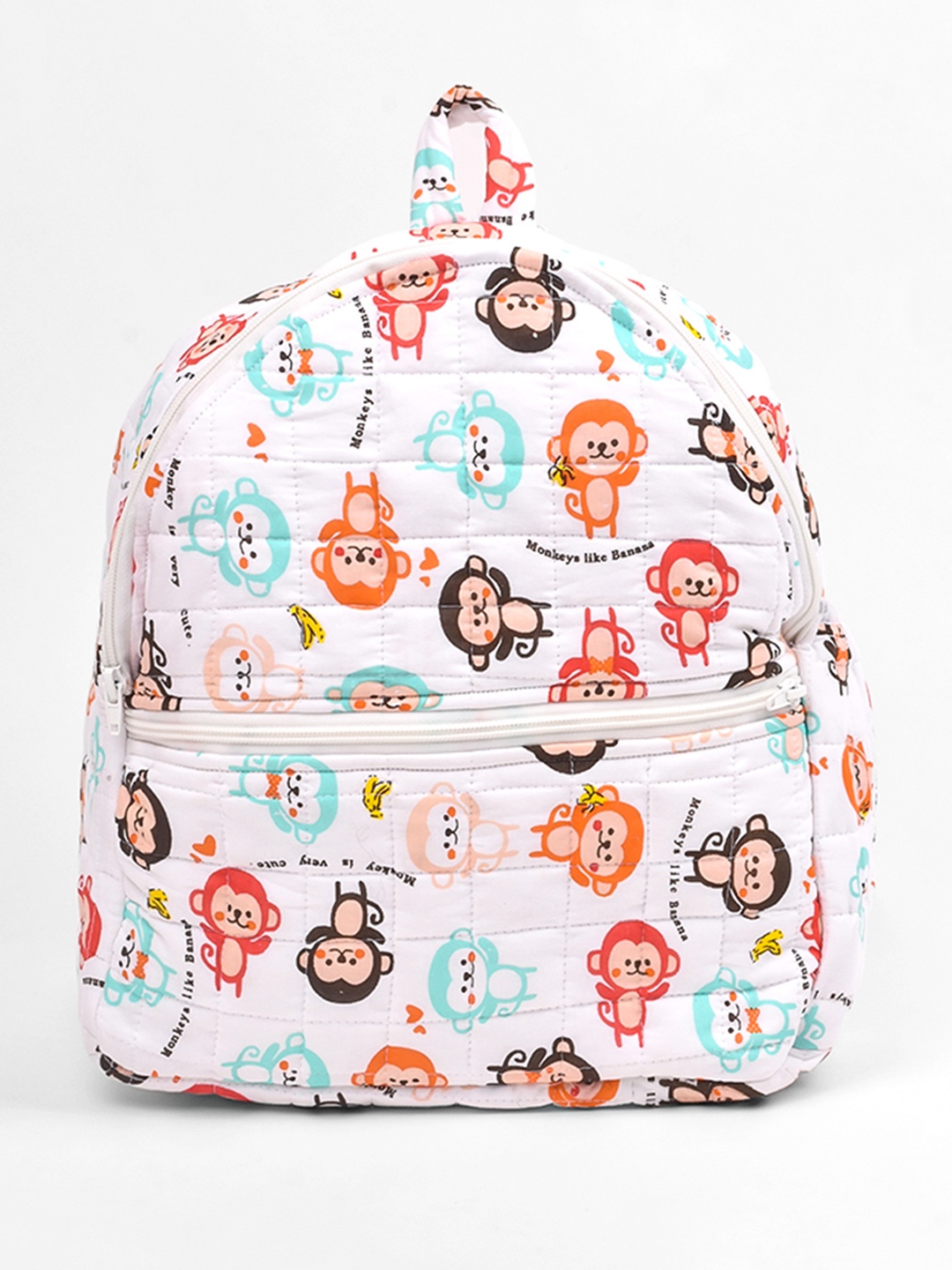 

Moms Home Kids Printed Diaper Bag, White