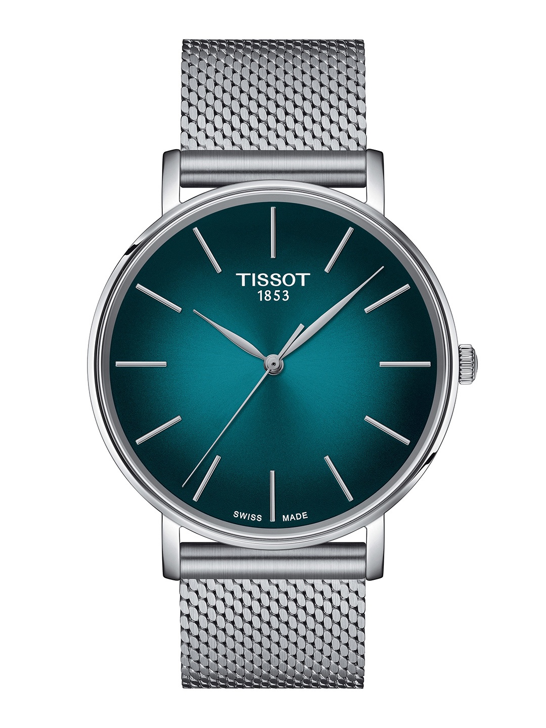 

TISSOT Unisex Stainless Steel Straps Analogue Watch T1434101109100, Teal