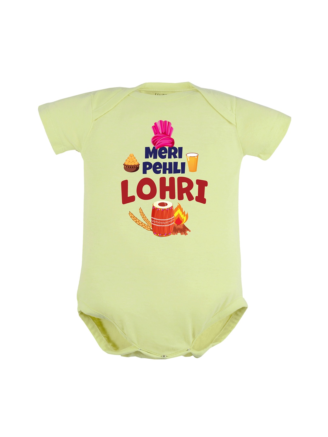 

FflirtyGo Infants Kids Printed Cotton Bodysuit, Green